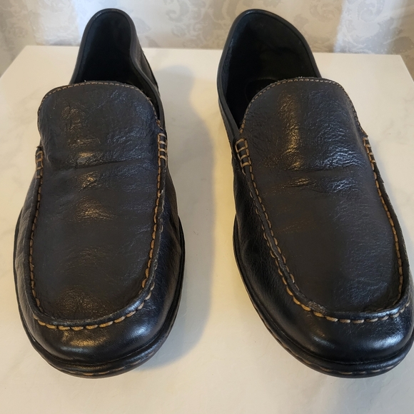BORN Men's Loafer Driving Leather Shoes, Size 12M, Black, Slip on, Classic Style - Picture 4 of 16